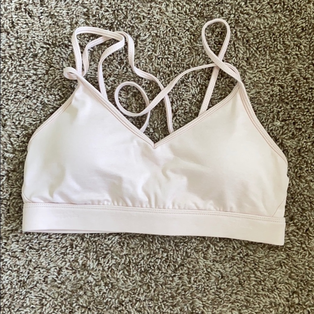 Pastel pink old navy sports bra